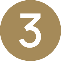 Icon of a number in a gold circle