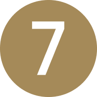 Icon of a number in a gold circle