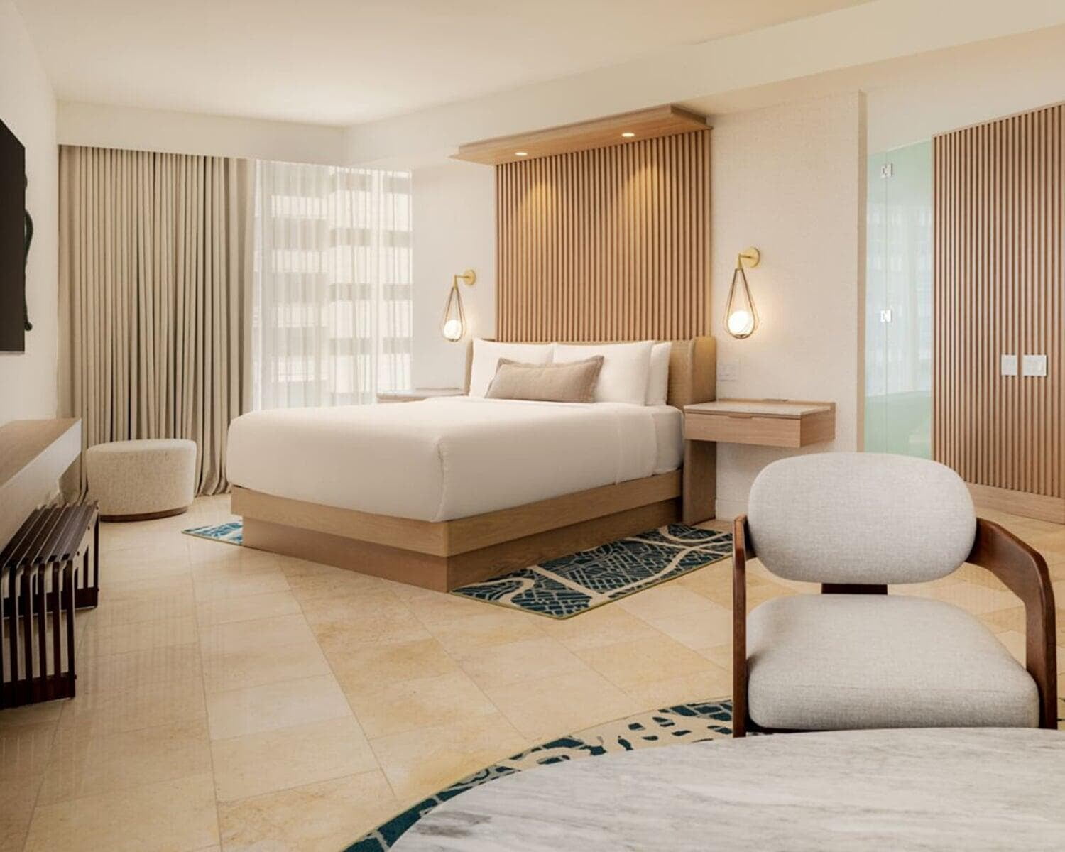 JW Marriott Luxury Hotel Room Interior