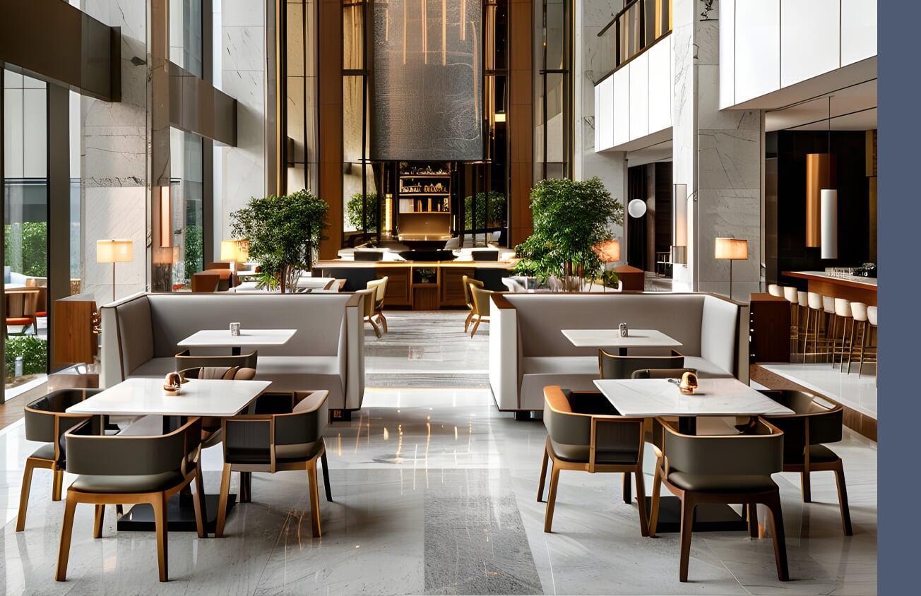 Hotel Lobby with FF&E Furnishings