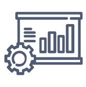 Line Art Icon: Flexible manufacturing network