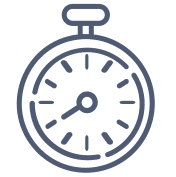 Line Art Icon: Speed and efficiency in project execution