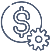 Line Art Icon: Proven value engineering and cost optimization