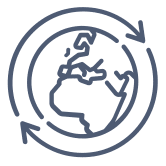 Line Art Icon: Regional agility and flexible sourcing