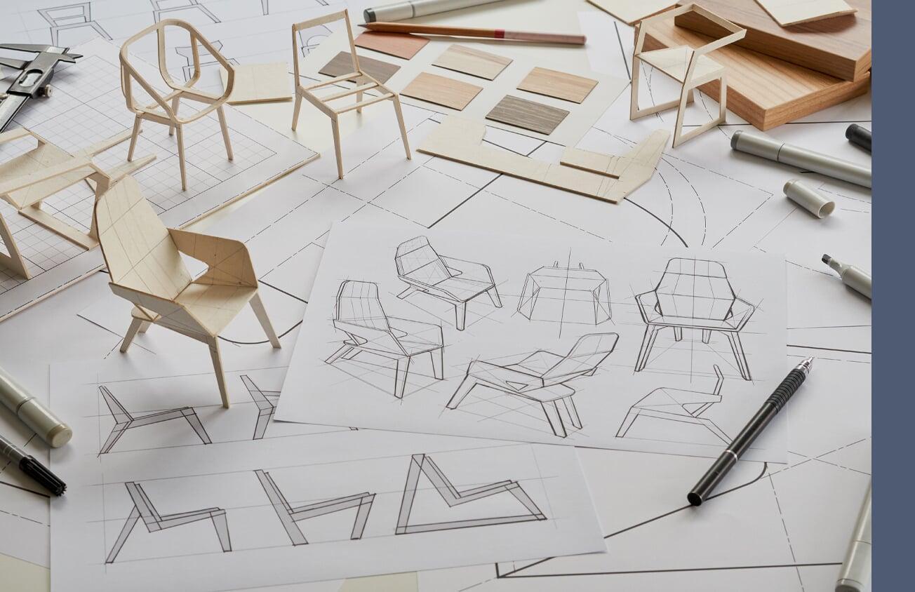 Furniture Sketches and Prototypes