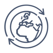 Line Art Icon: Regional production strategy